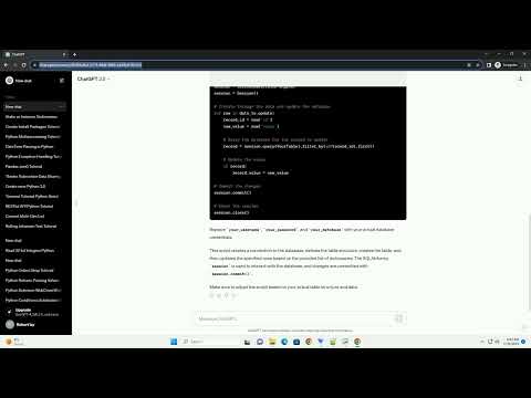 Update A Database Table Based On A Python List Using Sqlalchemy