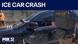 Vehicle carrying ICE agents crashes on I-55 ramp: police