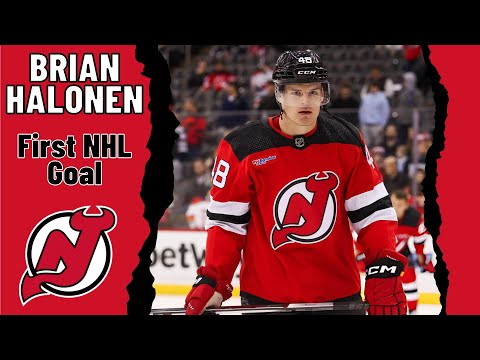 Brian Halonen #48 (New Jersey Devils) first NHL goal Nov 1, 2025