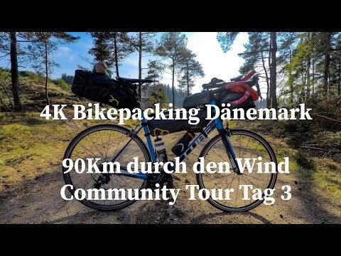 Bikepacking Tour Dänemark #3, Deutsch 4K || Es geht durch den Gegenwind