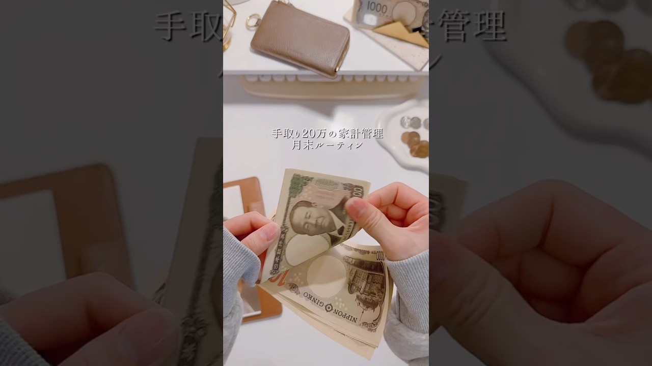 手取り20万の月末ルーティン👛クレカ準備＆お財布リセット#家計管理