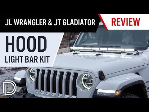 Better Visibility + Easy Install! Hood Light Bar Kit for 2018+ Jeep JL Wrangler | Diode Dynamics