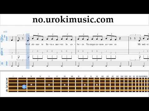 Lær å Spille Mandolin J. Balvin, Willy William - Mi Gente Melodi Trening Del#2 um-i935