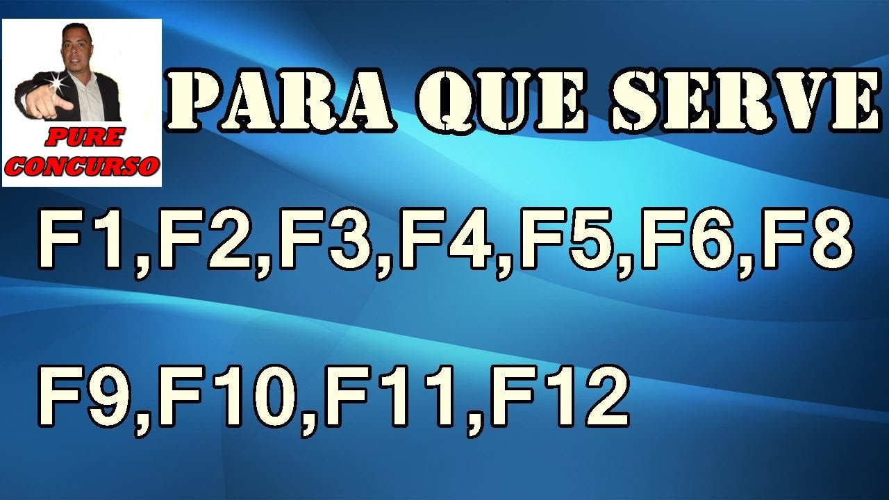 Para que serve as teclas F1,F2,F3,F4,F5,F6,F7,F8,F9,F10,F11,F12