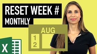 How to Reset Week Number Every Month in Excel - (WEEKDAY & WEEKNUM Functions Explained)