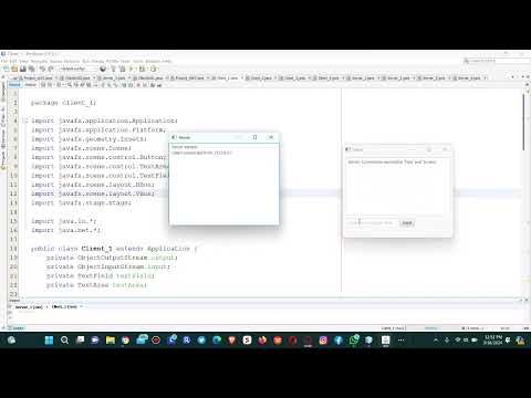 Socket Java-FX in networking Client & Server communication #Java #GUI #Java-FX #Socket #Network
