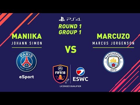 ESWC Fifa18 Paris Global Series Qualifier - PS4 - Maniika vs Marcuzo - Round 1 - Group 1