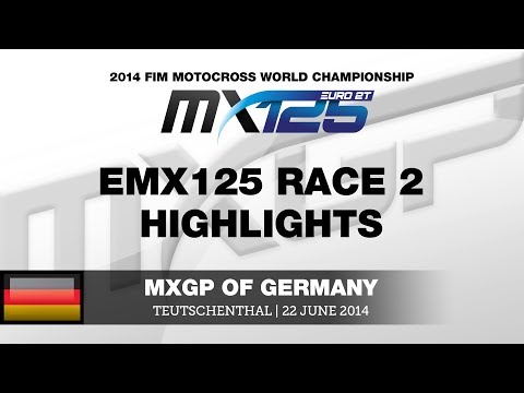 EMX125 of Germany 2014 Race 2 Highlights - Motocross