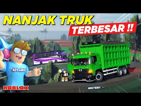 TRUK MISTERIUS TERBESAR DIPAKSA NANJAK BARENG BUS TELOLET !! ROLEPLAY BUS INDONESIA - Roblox