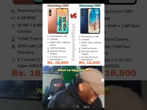 Samsung M36 vs Samsung M35 || Quick comparison video. What an upgrade 🤣.