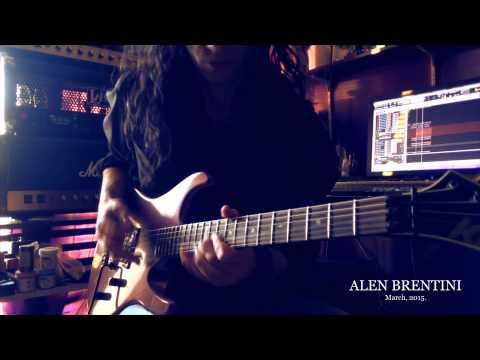 Alen Brentini - Recording the guitar solo (March,6.2015)