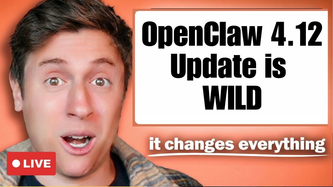 OpenClaw 4.12 update is actually incredible