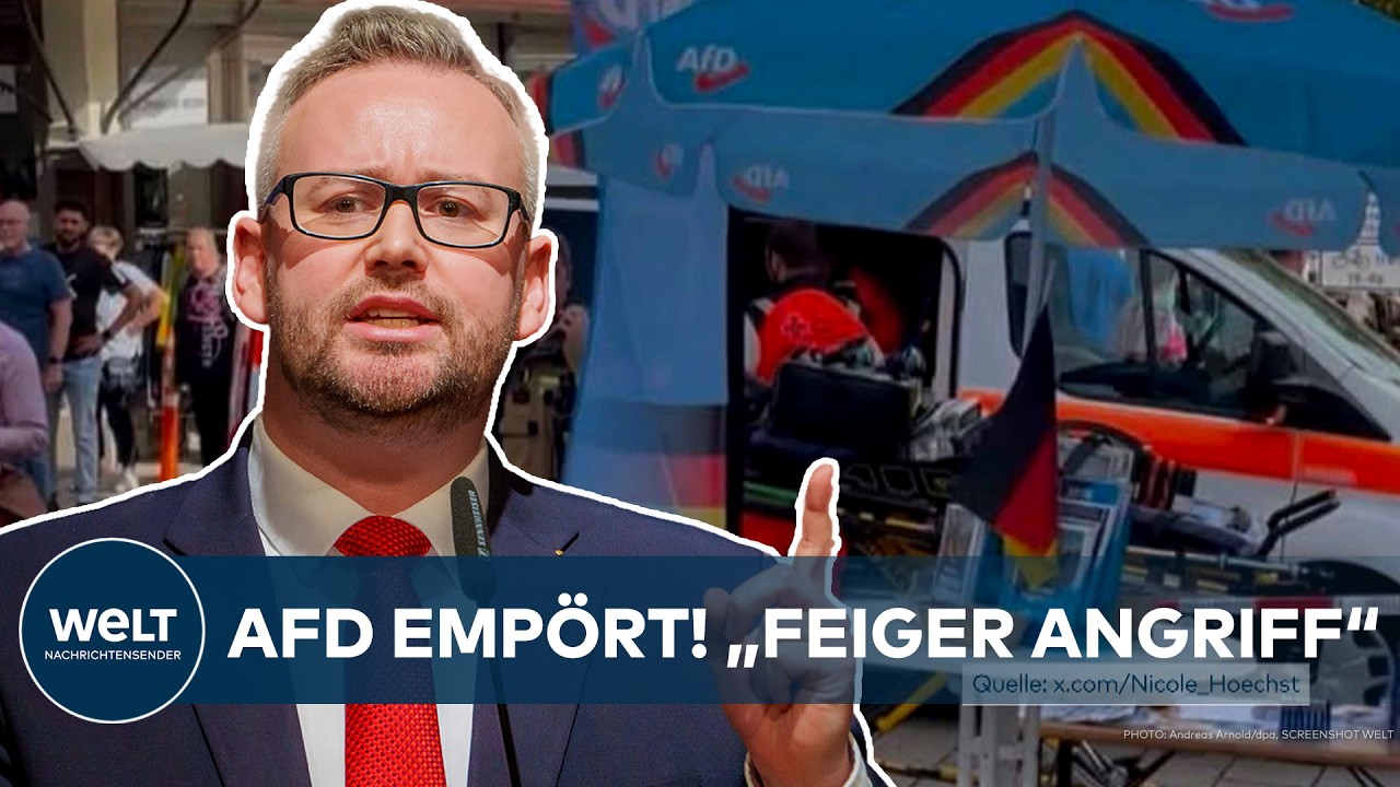 BAD KREUZNACH: Hinterhältige Attacke auf AfD-Stand in Rheinland-Pfalz! Mit ätzender Flüssigkeit!