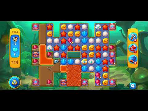 Fishdom 2574 - Hard Level (25 Moves)