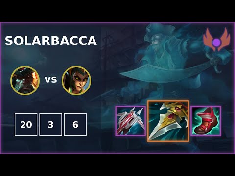 [ solarbacca ] Gangplank MID vs Cassiopeia | NA MASTER | LOL Season 2022
