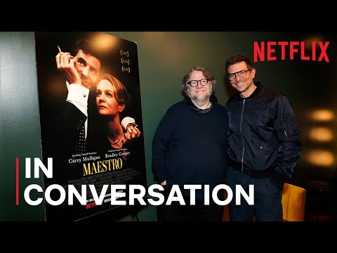 Thumbnail of the video: Bradley Cooper and Guillermo del Toro Discuss Directing Maestro