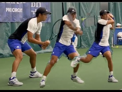 ATP Challenger Tennis Court Level View