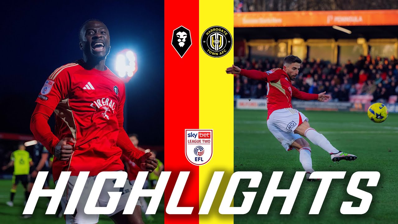 Harrogate Town vs Salford City Highlights