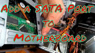 Add Sata ports to motherboard