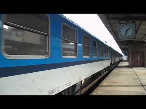 Odjezd vlaku R 610 Karlex (ČD 363.061) - Most, 2. 3. 2013