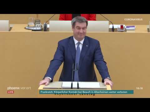 Regierungserklärung von Ministerpräsident Markus Söder (CSU) zur Corona-Krise am 20.04.20