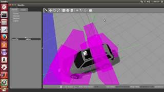 Gazebo simulation to verify Ackermann steering model