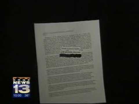 1/11/08 10 pm:  Organist investigated for child porn