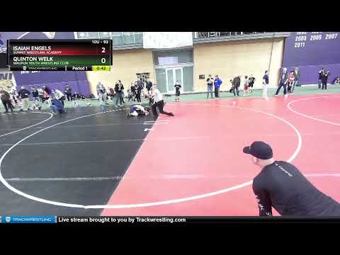 93 Lbs Round 1 - Isaiah Engels, Summit Wrestling Academy Vs Quinton Welk, Waupun Youth Wrestling C