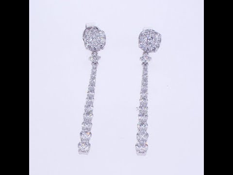 1.46CT Diamond Drop Earrings