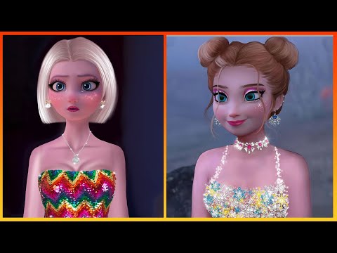 Frozen: Elsa Anna Frozen Glow Up - Disney Princesses Transformation