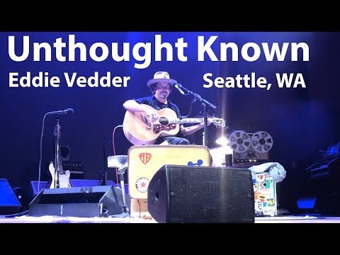 Eddie Vedder "Unthought Known" from his first 2023 Seattle solo show at Benaroya Hall, Oct. 23, 2023