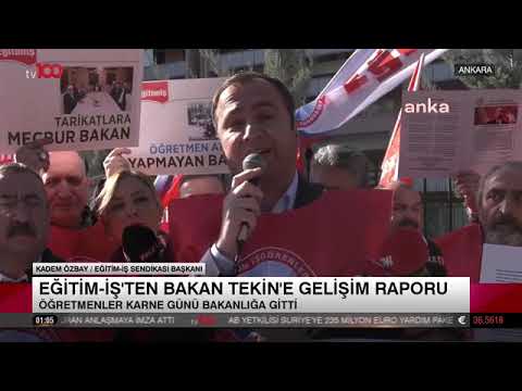 2024-2025  Eğitim Öğretim Yılı 1. Dönemi sonunda MEB önünde gerçekleştirdiğimiz basın açıklamamız ve Milli Eğitim Bakanı Yusuf Tekin`e Gelişim Raporu verdiğimiz eylemimiz Tv100`de haberleştirildi. | EĞİTİM İŞ