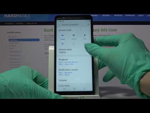 How to Enter Vibration Settings in SAMSUNG Galaxy A01 Core - Manage Vibrations