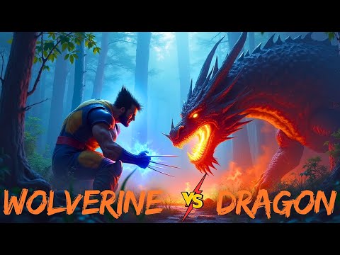 Claws vs. Scales: Wolverine’s Epic Battle with a Dragon! 🐉