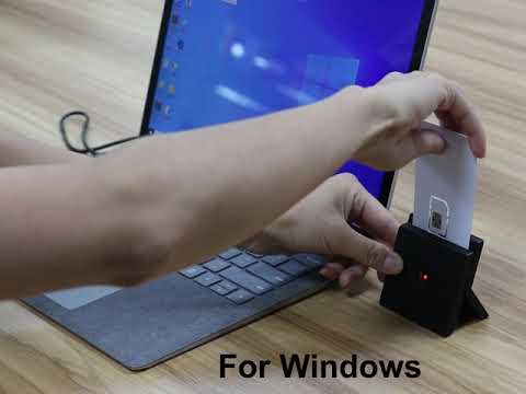 Amazon best seller Rocketek sim card reader chip ID IC usb smart card reader writer