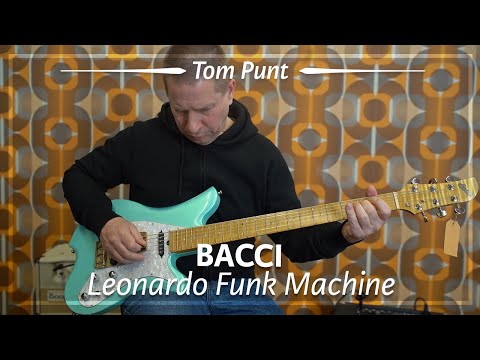 Bacci Leonardo Funk Machine Electric Baritone Mica Sea Frost Green played by Tom Punt | Demo