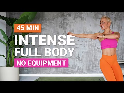 45 MIN INTENSE FULL BODY WORKOUT | Isometric + HIIT | No Repeat | No Equipment | 2 Circuits