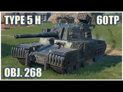 Type 5 Heavy, 60TP & Object 268 • WoT Blitz Gameplay
