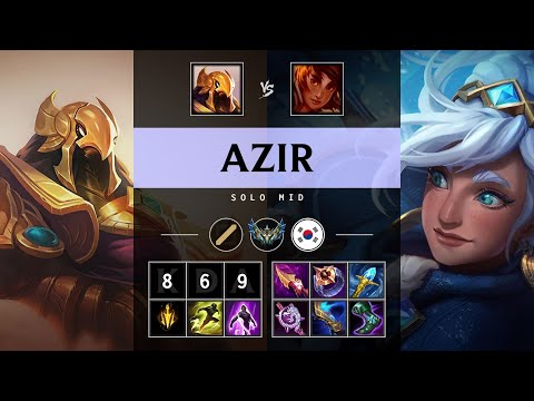 Azir Mid vs Taliyah - KR Challenger Patch 25.20
