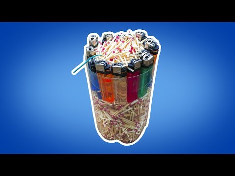 Experiment 5000 matches VS lighters  Matches Chain Reaction