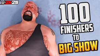 100 Finishers to Big Show in WWE 2K25!