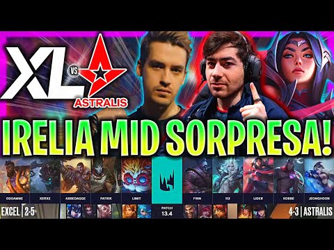LIDER SACA IRELIA MID POR SORPRESA! | XL vs AST RESUMEN LEC SPRING LVP ESPAÑOL