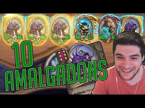 10 Amalgadons Crazy Hamuul Shenanigans | HS Battleground 15 K