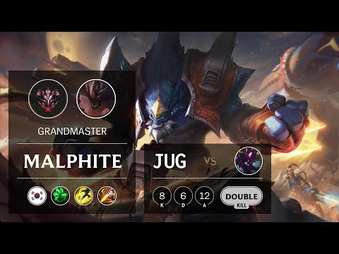 Malphite Jungle vs Kha'Zix - KR Grandmaster Patch 9.15