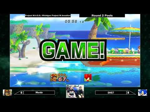 Project MASS II - Murda (Captain Falcon) vs DHS7 (Sonic) - Round 2 Pools