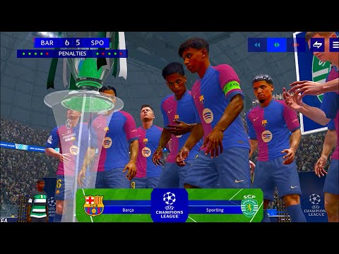 UEFA Champions League Final • Penalty Shootout • FC Barcelona Vs Sporting CP | Fc Mobile