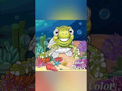 Color Oasis game #coloringgame #colorbynumber #satisfying #relaxing #short #coloroasisanimal - YouTube