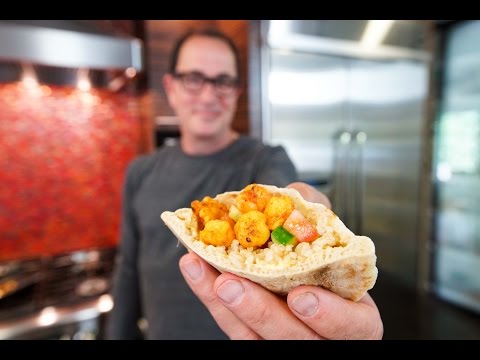 Brown Rice Shrimp Pita | SAM THE COOKING GUY