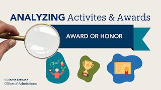 Analyzing Activities & Awards: Award or Honor