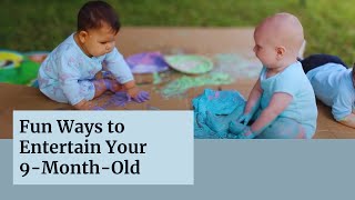 How To Entertain a 9 Month Old / Super Easy, Edible and Engaging Messy Play Ideas!